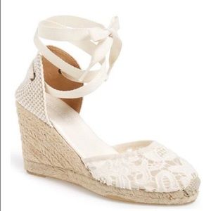 🆕 Soludos ⚪️ Lace Espadrille Wedges!